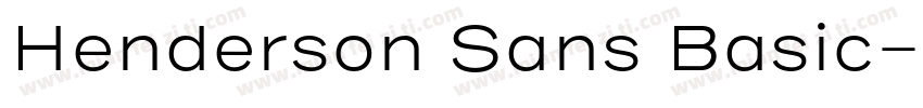 Henderson Sans Basic字体转换